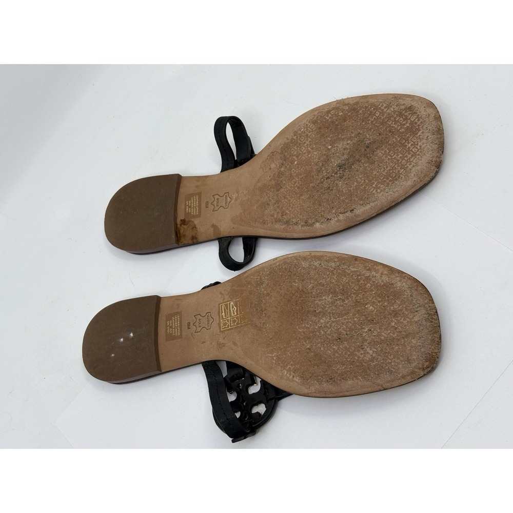 Tory Burch Mini Miller Leather Thong flat sandals Size 8 - Picture 4 of 5